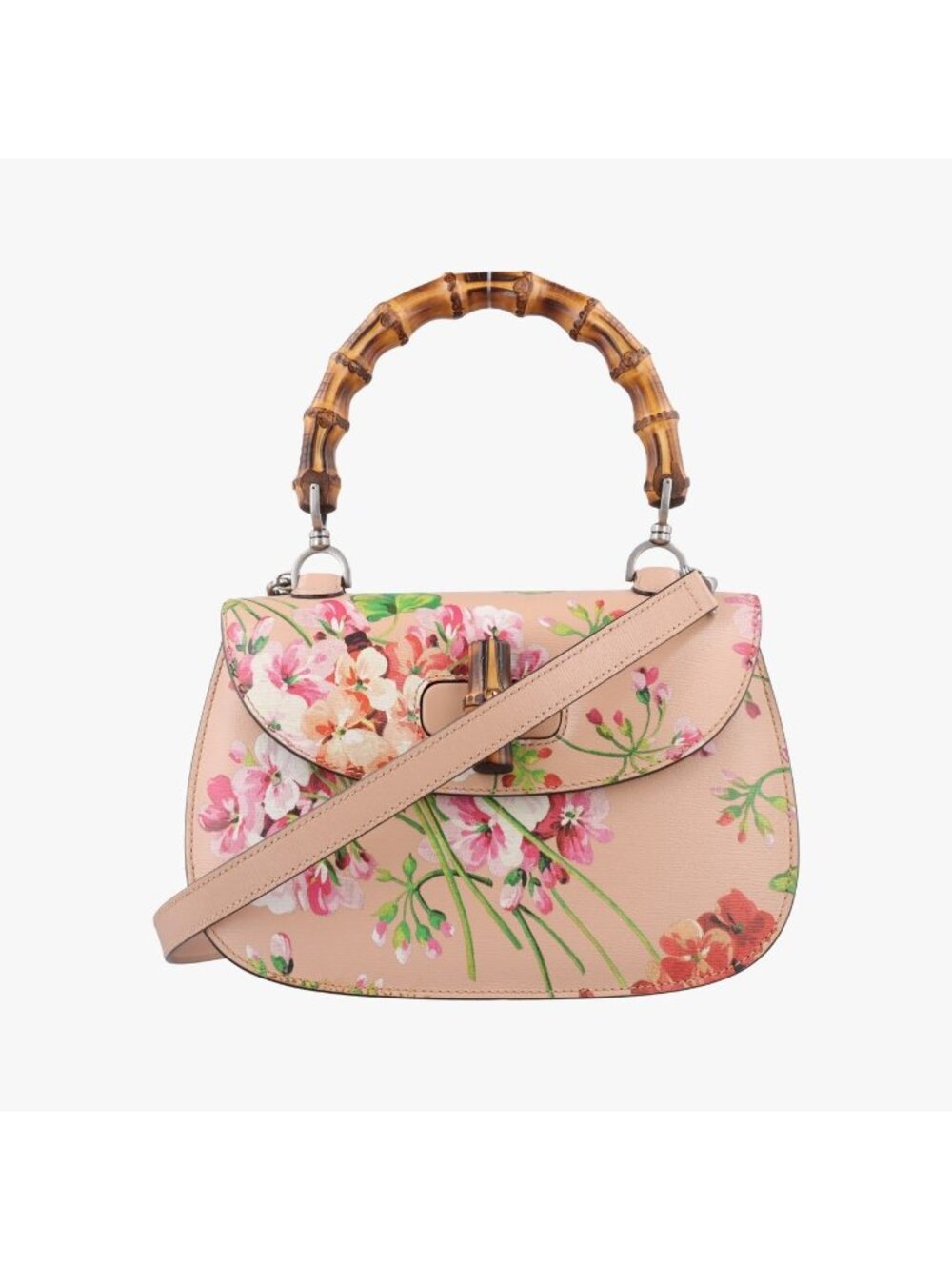 Gucci Bamboo Pink Multicolor Leather